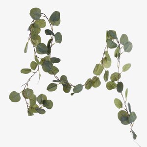 Lichterkette Glitzer Eukalyptusblatt