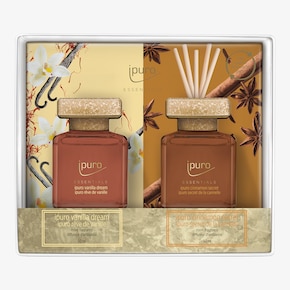 ESSENTIALS Set de parfum d'ambiance Cinnamon Secret & Vanilla Dream