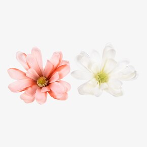 Set de fleurs artificielles Magnolia sur clip