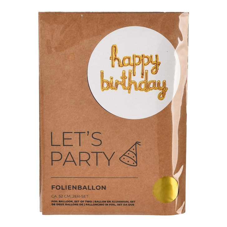 Folienballon-Set Birthday