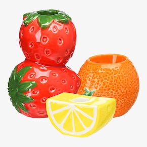 Kerzenhalter-Set Fruits