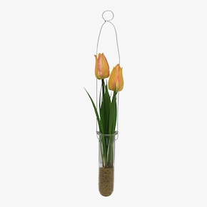 Fleur artificielle Tulipe en tube à essai