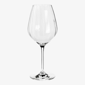 Witte wijnglasoptiek