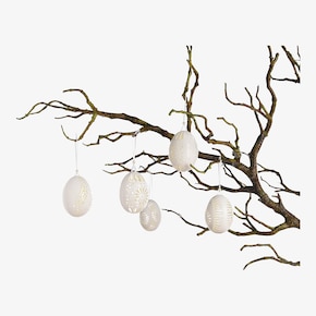 Vonkajšia dekorácia prívesok Set vajíčko čipky