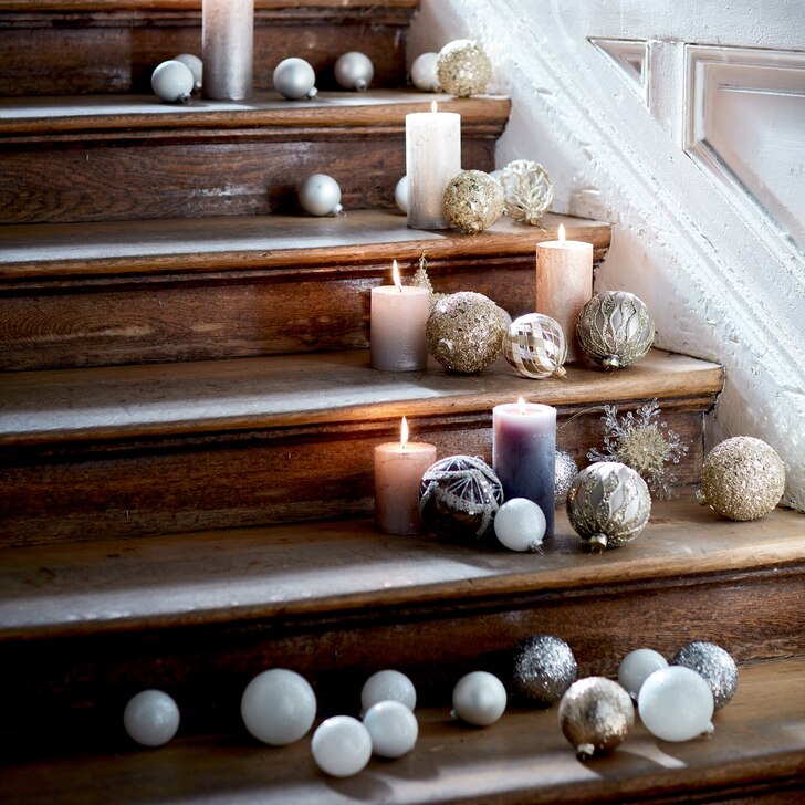 Deko-Set Glam DEPOT Silver Weihnachts-Kerzenhalter | kaufen online