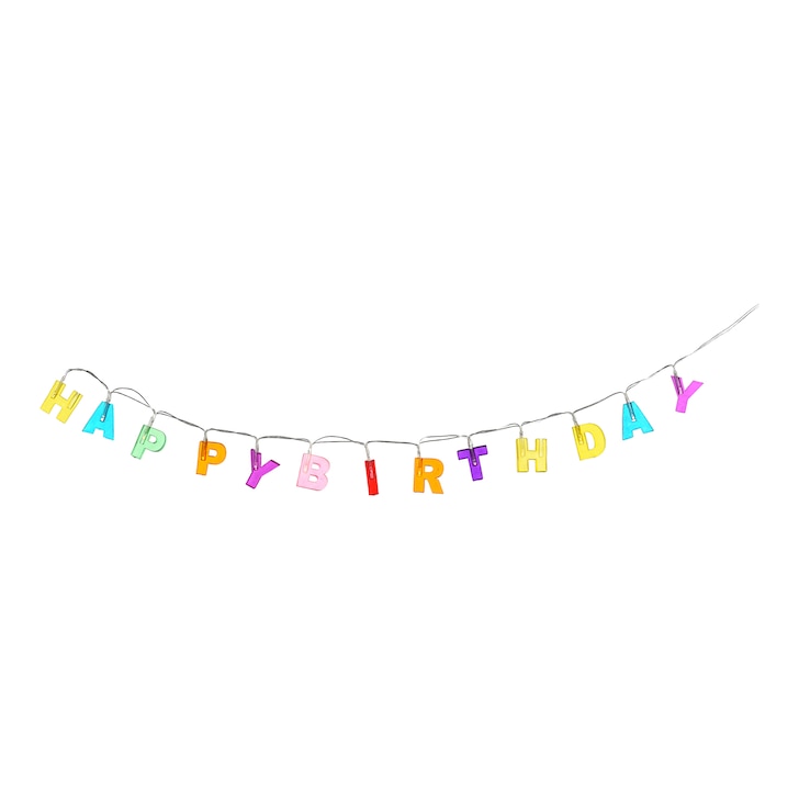 LED-Lichterkette Happy Birthday