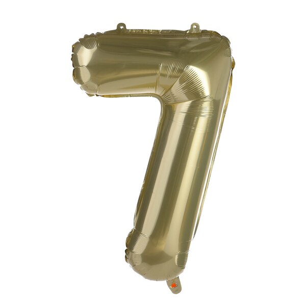 XL-Folienballon Nummer 7, altgold