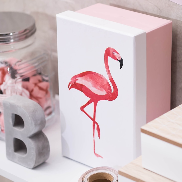 Flamingo geschenkdoos