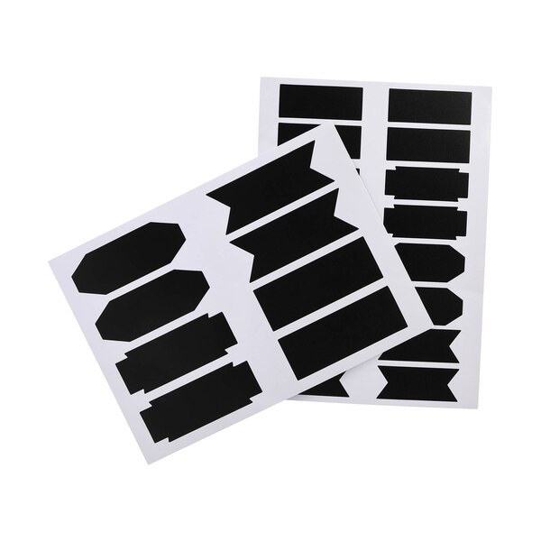 Sticker-Set Kreidetafel, schwarz