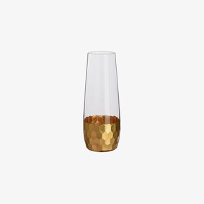 Goud honingraat champagne glas