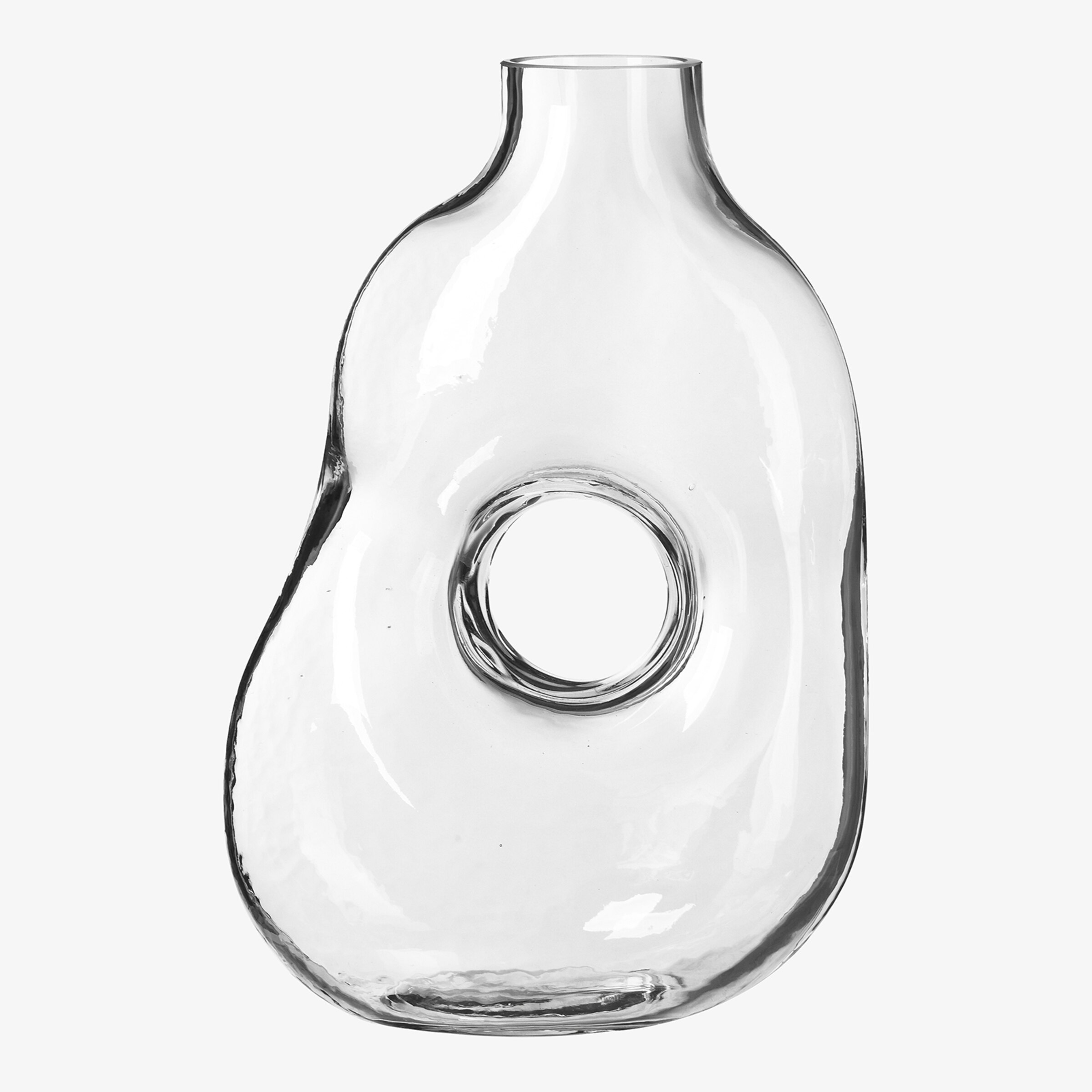 Vase HOLE GLASS ca.18x10,5x26c