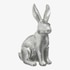 Dekofigur HASE GLAM ca.H9cm silber