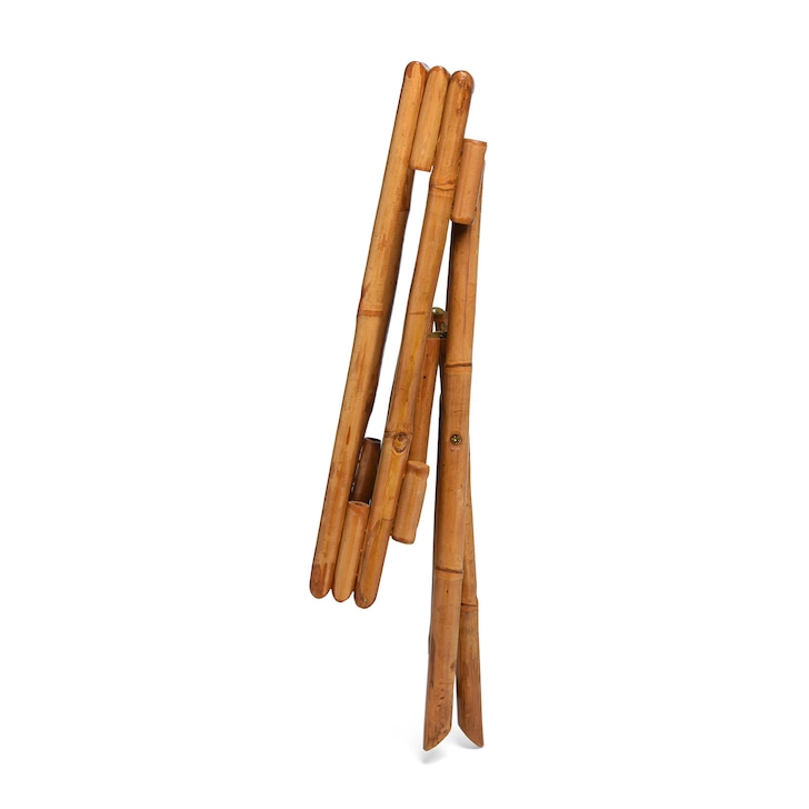 Outdoor-Tablett-Beistelltisch Allegra aus Bambus, klappbar
