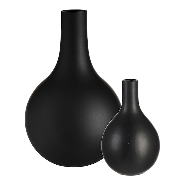 Vasen-Set Matt, schwarz