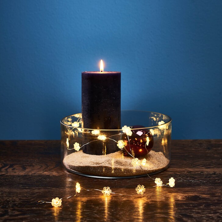 Achetez Guirlande lumineuse LED Mini flocon de neige en ligne