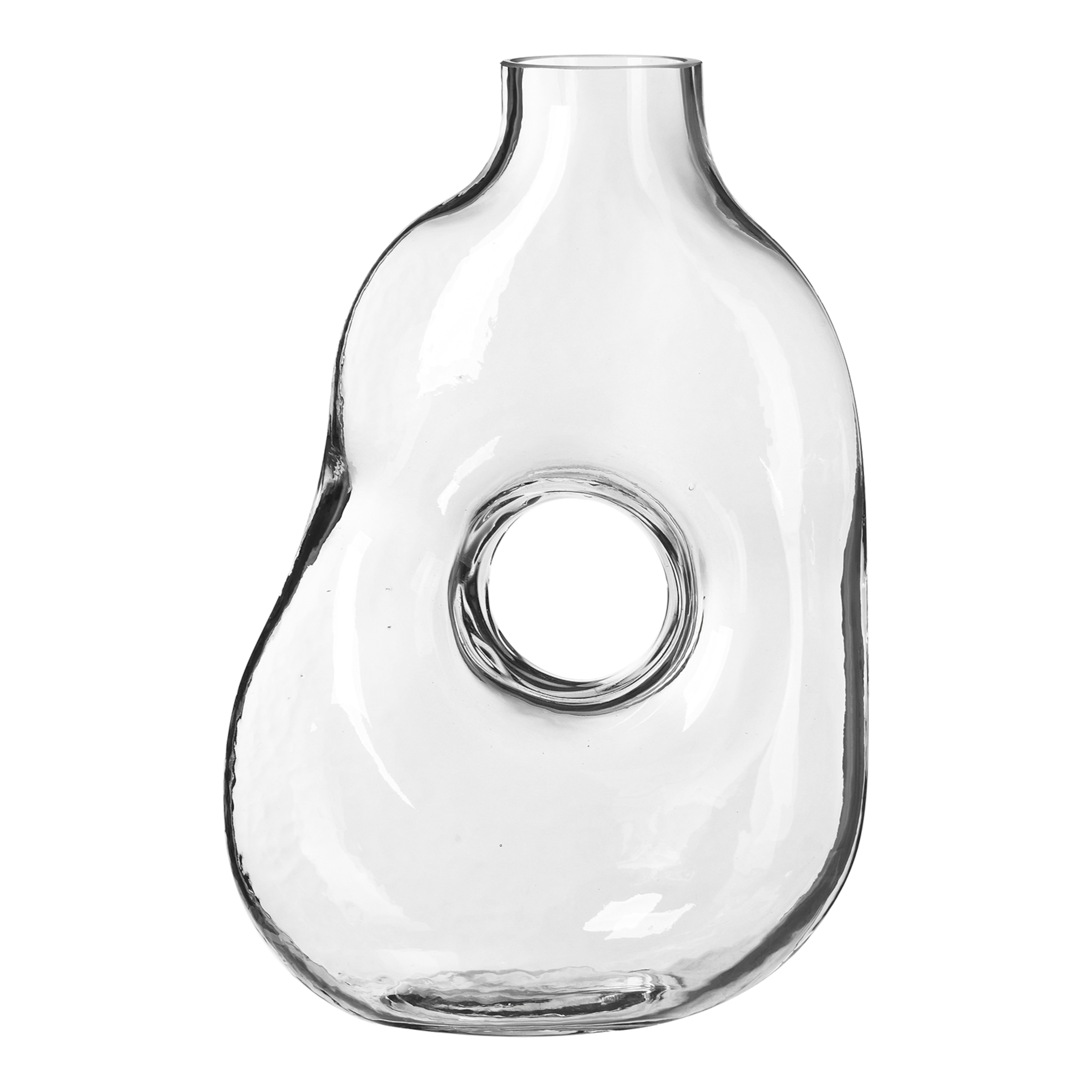 Vase HOLE GLASS ca.18x10,5x26c, klar günstig online kaufen