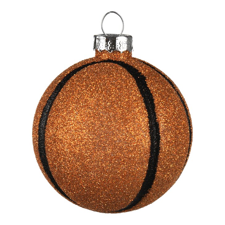 Glas-Baumschmuck Basketball