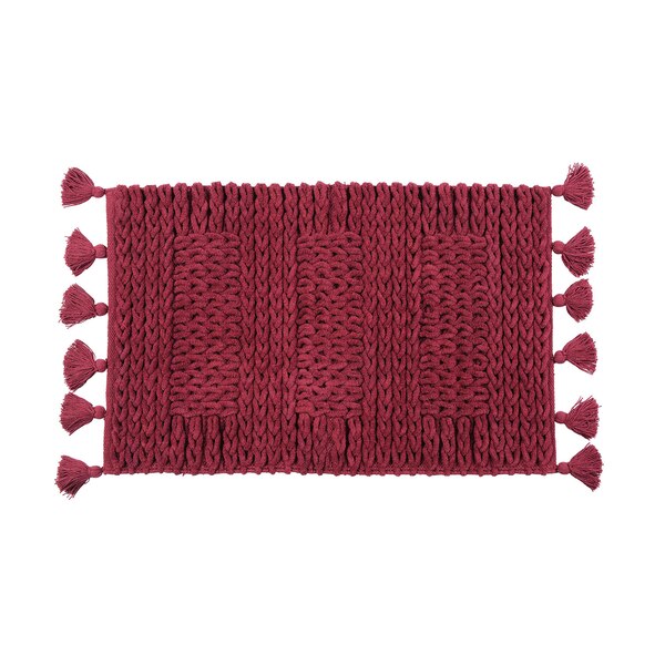 Badematte Heavy Knit, bordeaux