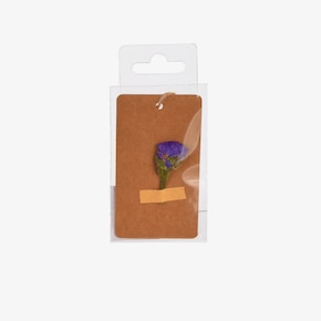 Étiquette cadeau fleur séchée
