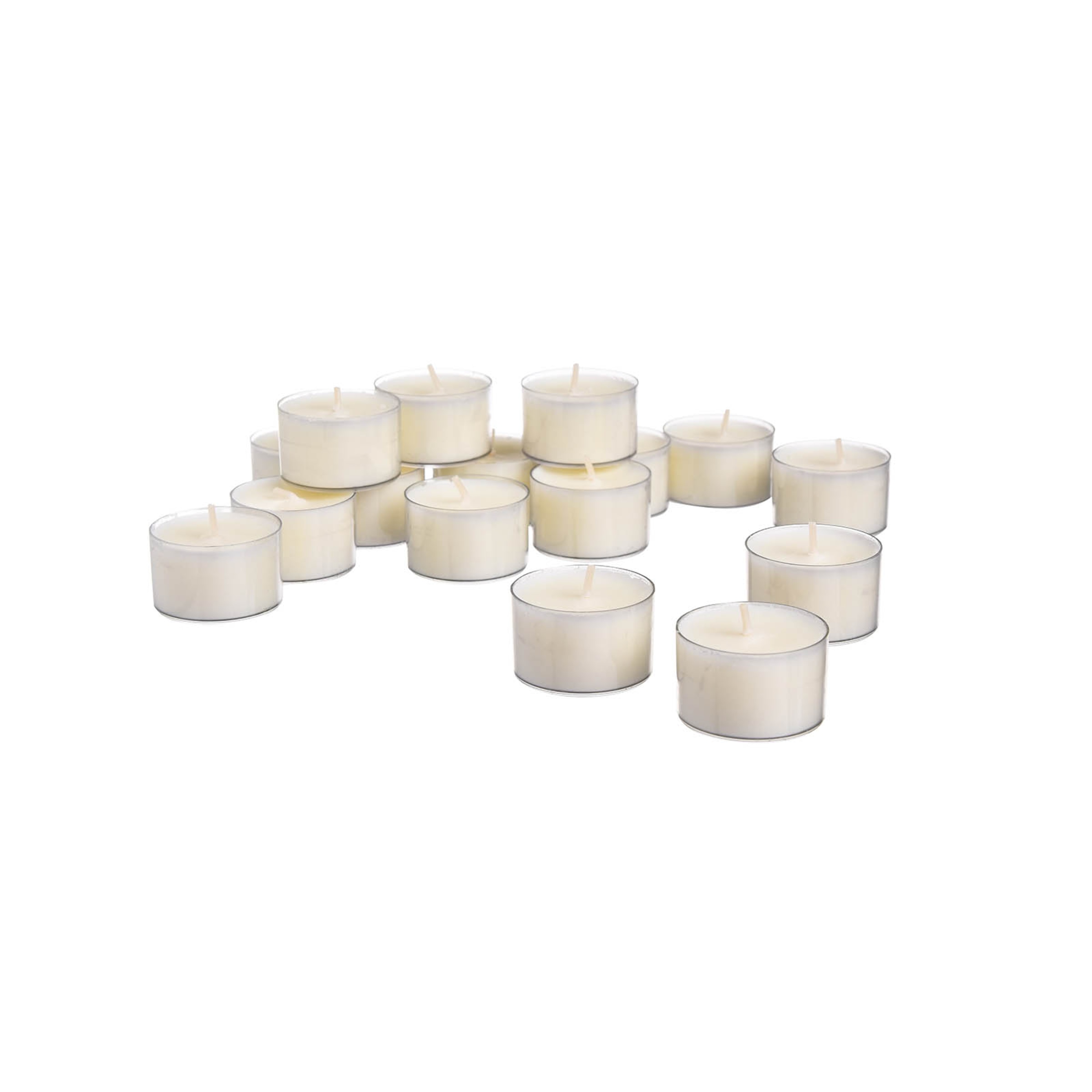 Bianco Bloome Kerzen Teelichter Tee Lichter mit Weißen Dekoration und Geruchlos 3,5 x 3,5 cm