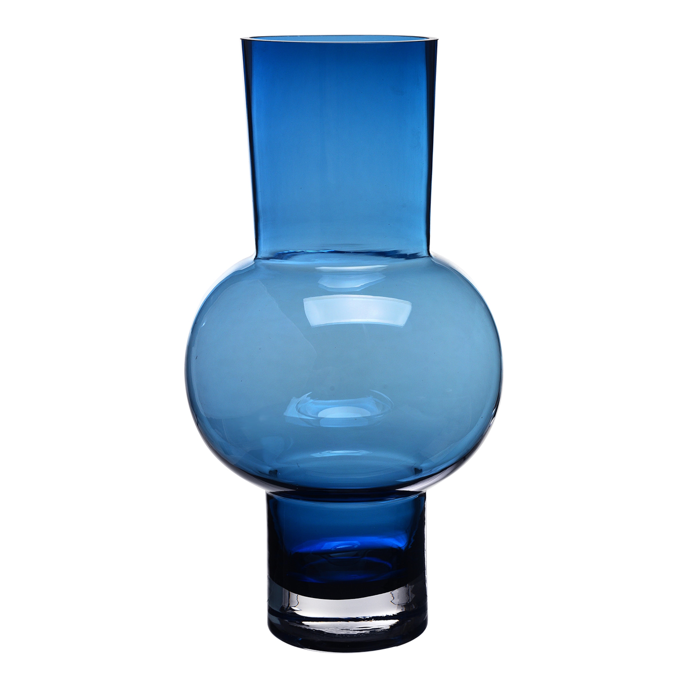 Vase BALL ca. 16x30cm, blau günstig online kaufen