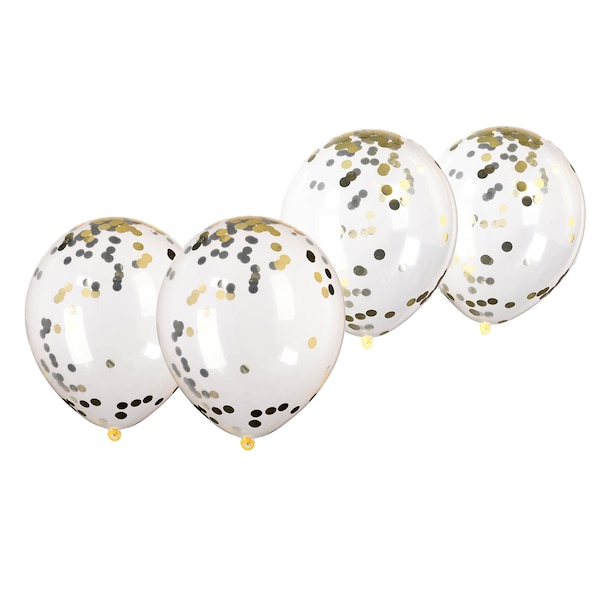 Luftballons Confetti, champagne