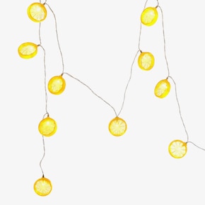 Guirlande lumineuse Outdoor Citron, 10 LED, fonctionne sur piles