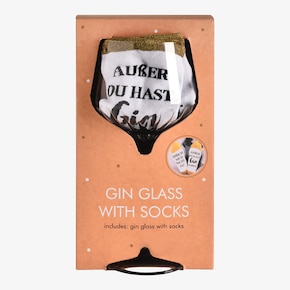 Geschenk-Set Gin-Glas mit Socken