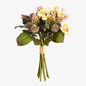 Fleur artificielle bouquet de roses avec jacinthe
