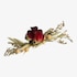 Mini-Trockenblumen-Bouquet auf Clip rosa