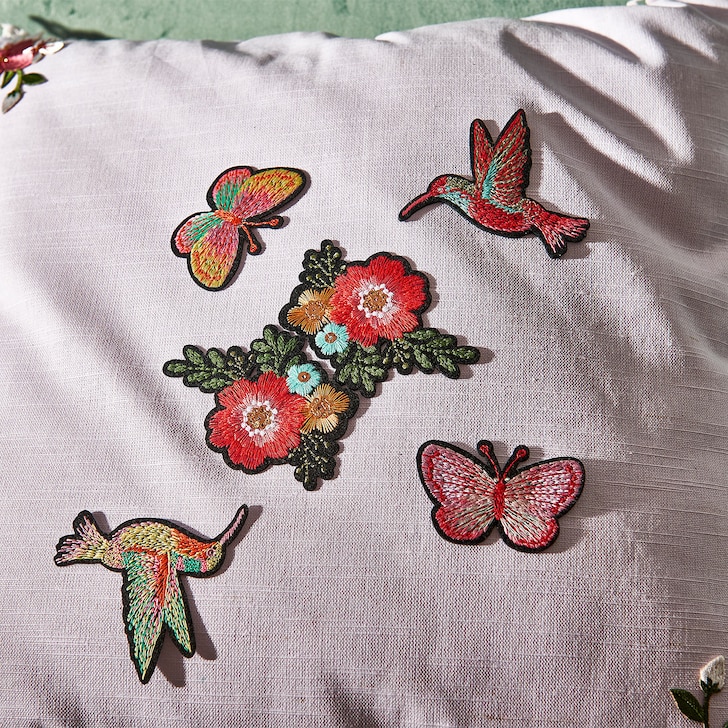 Patch-Set Kolibri für Textilien