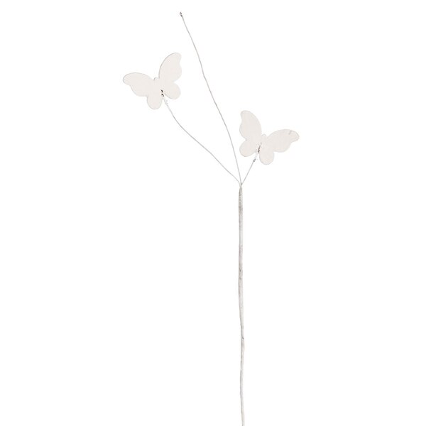 Decoratieve Pick Vlinder, wit