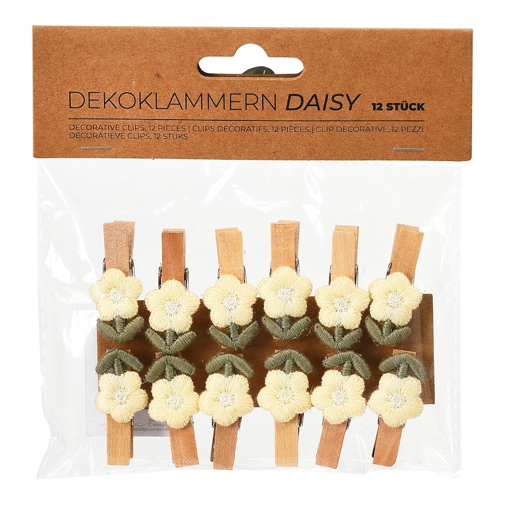 Deko-Klammer-Set Daisy