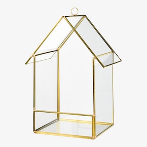 Dekoratívny sklenený domček