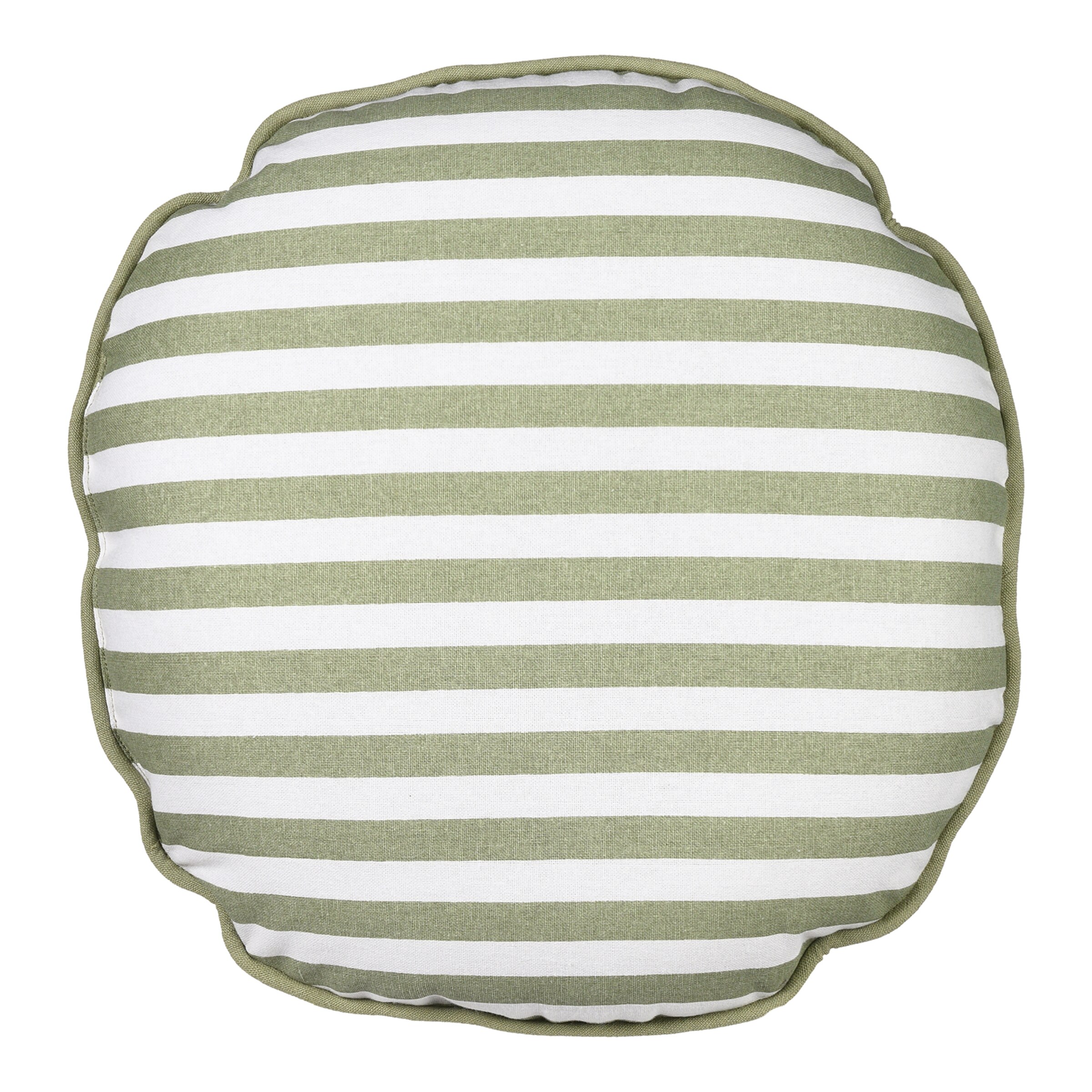 Kissen STRIPE ROUND ca.40cm, hellgrün günstig online kaufen