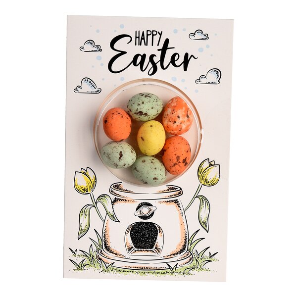 Schokoladen-Eier in Treatcup-Karte, incolore