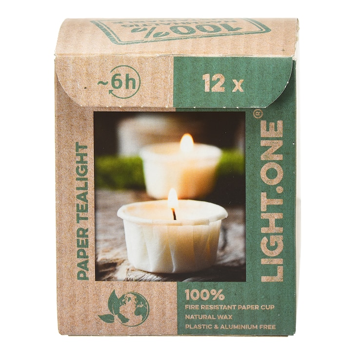 Papier-Teelichter Light One