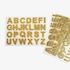 Sticker-Set ABC Glitter gold