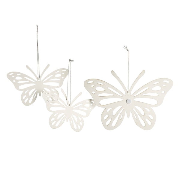 Set d'autocollants Papillon, blanc