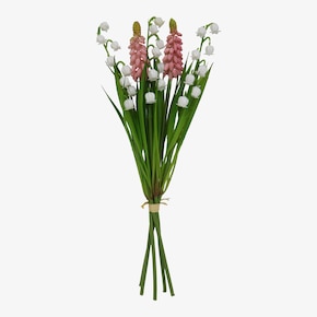 Bouquet de fleurs artificielles Jacinthe & Muguet