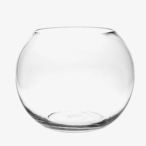 Vase sphérique en verre