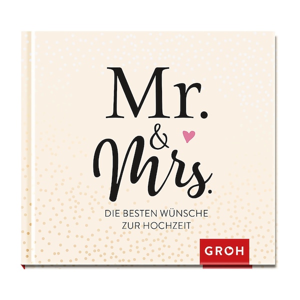 Buch Mr. & Mrs.: Die besten Wünsche zur Hochzeit, creme