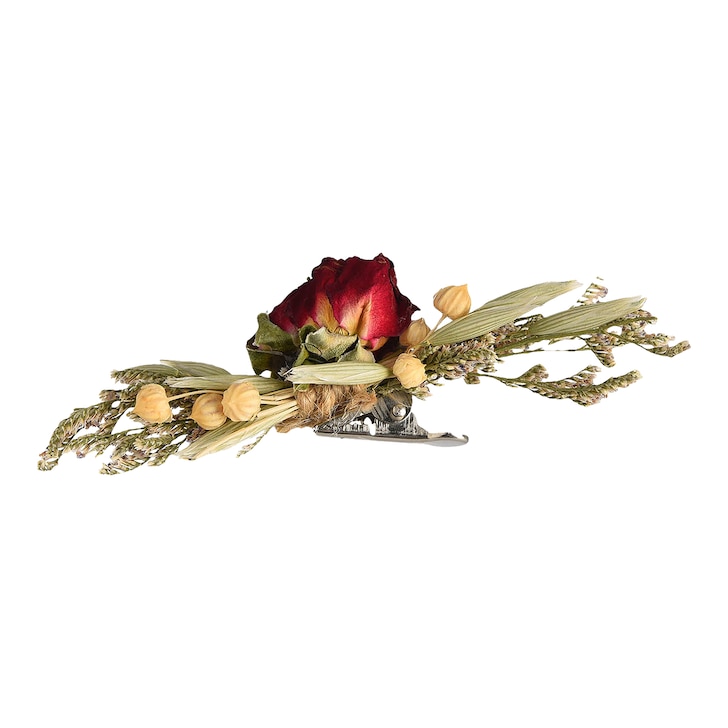 Mini-Trockenblumen-Bouquet auf Clip