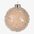 Sklenená mini vianočná ozdoba Glimmer Pearls krém
