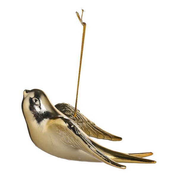 Deko-Anhänger Vogel, gold