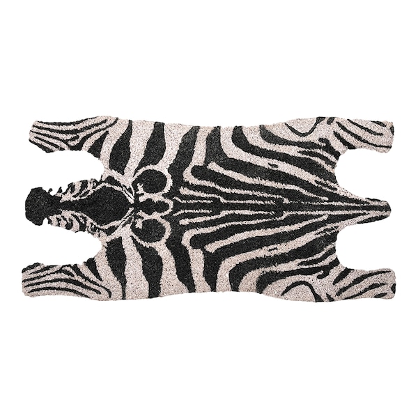 Fußmatte Zebra, zwart