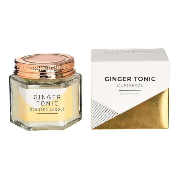 Bougie parfumée Ginger Tonic, blanc