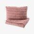 Decken- & Kissen-Set Stripe rosa