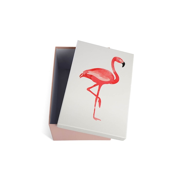 Flamingo geschenkdoos, kleurrijk