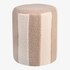 Hocker Stripes beige